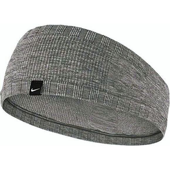 NEW Nike Seamless Headband Sweatband Adult Unisex Mens Womens Charcoal Grey - Picture 1 of 8